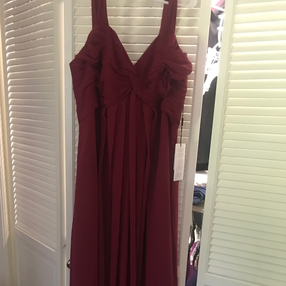 Burgundy Bridesmaid Dress